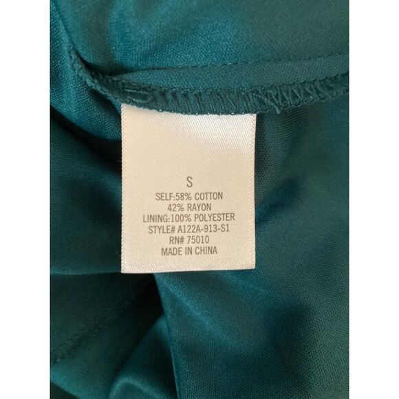 Miami Size Small Fit And Flare Dress Green Cotton Rayon Polyester Eyelet Womens - Picture 10 of 11